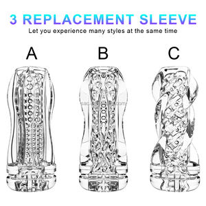 Sacknove sản phẩm người lớn mới người đàn ông máy bay thủ dâm dương vật Exerciser TPE tinh thể rõ ràng người lớn quan hệ tình dục đồ chơi nam masturbator cup - Product Image 5