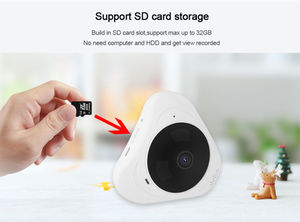 Minicâmera de vigilância residencial, 360 monitor panorâmico ir infravermelho <span class=keywords><strong>ip</strong></span> sem fio interior casa monitor de segurança - Product Image 5