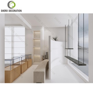 Modern Cosmetic Shop Interior Styling Stylish <b>Makeup</b> Display Showcase Fashion <b>Makeup</b> Display Cabinet for Store Decoration - Product Image 3