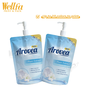 Sacchetti Doypack Personalizzati OEM con Beccuccio per Detersivo <span class=keywords><strong>Liquido</strong></span>, 800ml 1L, in PE Bianco ad Alta Barriera, Sacchetto Stand-up con Beccuccio - Product Image 5