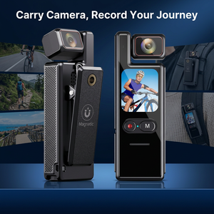 Cámara de Video de Bolsillo 4K L17 OEM con Logotipo Personalizado, Rotación de 180 Grados, Estabilización Giroscópica de 6 Ejes, Resistente al Agua, Wifi, Pantalla Táctil, Mini - Product Image 3