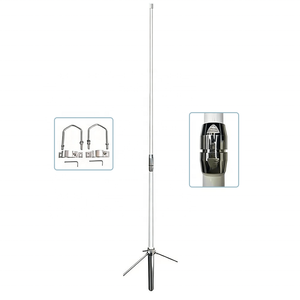 เสาอากาศสถานีฐานภายนอกอาคาร VHF/UHF แบบสองย่านความถี่ 144/430MHz เสาอากาศไฟเบอร์กลาสพร้อมขั้วต่อ SO239 - Product Image 1