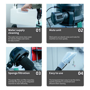 Máquina de Extracción por Pulverización Comercial de Alta Potencia para Limpieza de Interiores de Automóviles, Techos, Asientos y Alfombrillas - Product Image 2