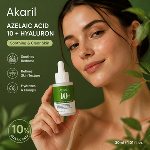 Akaril 30ml Ácido Azelaico 10% Suero Calmante con Ácido Hialurónico para el Enrojecimiento, Tratamiento Antiacné para Granos y Espinillas, Alivio de la Rosácea, Reparación Calmante de la Piel - Product Image 1