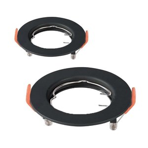 2 ชิ้น โคมไฟสปอตไลท์ LED ทรงกลมแบบยึดติด GU10 MR16 พร้อมสปริง ขั้วต่อเซรามิกสีดำ แรงดันไฟฟ้า 250V รหัสสินค้า 6641 - Product Image 3