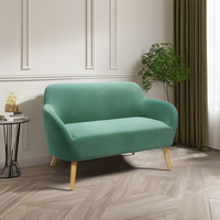 Canapé pouf d'intérieur au design moderne pour salon Vente en gros Paresseux Fauteuil inclinable tufté en daim vert pour loisir