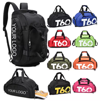 2024 nouveau sac de voyage Durable Portable en Nylon personnalisé YCH pour l'exercice de gymnastique sac de sport en tissu imperméable avec logo de marque sac de sport