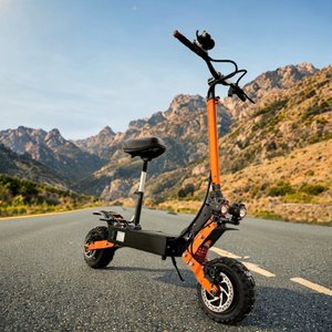 Trottinette électrique tout-terrain 11 pouces avec frein hydraulique, 6000W, batterie lithium 60V 30AH, autonomie 35-40 miles, pour adultes - Stock USA - Product Image 1