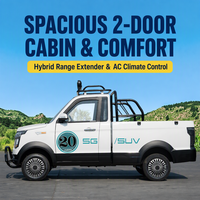 Camionnette utilitaire électrique hybride 4x4 2026 à double carburant pour la ferme