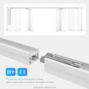 Venta caliente inteligente fábrica silenciosa al por mayor motorizado WiFi cortinas eléctricas motor DIY 5,2 m cortina eléctrica motor Set