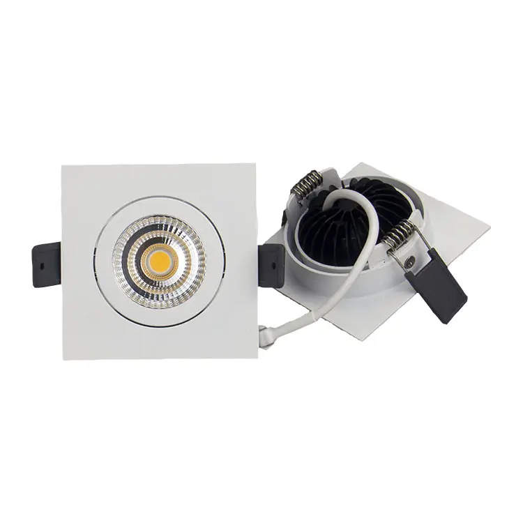 Square Rotatable Dimmable Recessed ip44 led square downlight thin led downlight