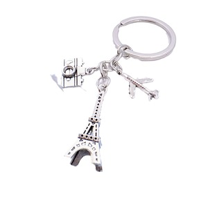 Tour française <span class=keywords><strong>porte</strong></span>-clés alliage avec perceuse brillant clé Souvenirs français Paris Tour <span class=keywords><strong>porte</strong></span>-clés cadeau sac pendentif accessoires support - Product Image 1