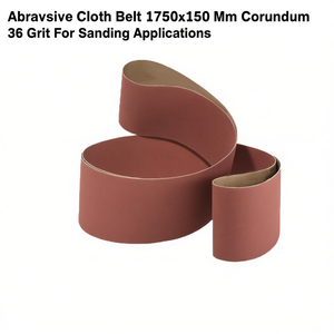 <b>Abrasive</b> Cloth Belt 1750x150 Mm Corundum 36 Grit For Sanding Applications - Product Image 2