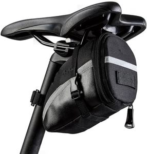 Sac de selle de vélo de montagne, sac de selle de vélo de route, sac sous la selle pour le cyclisme, sac à outils pour vélo de route, résistant à l'eau, 1,2 L - Product Image 1