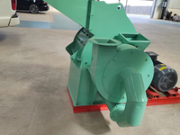 Broyeur de bois 220V pour l'industrie forestière, broyeur agricole avec moteur à engrenages, matière première - palettes en bois