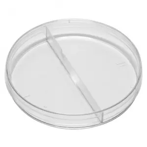 Laboratory Plasticware Wholesale Plastic PS Two 2 Rooms 90 mm Sterile Petri Dish Dishes