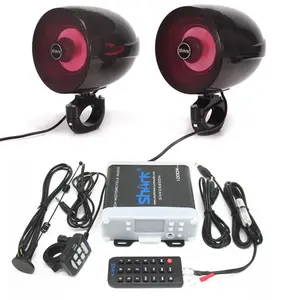 Xe Máy Âm Thanh Marine Audio 4 Ch Amplifier Với 1 Cặp 5Inch RGB Led Light Cho ATV UTV Golf Giỏ Hàng Thuyền Và Xe Máy