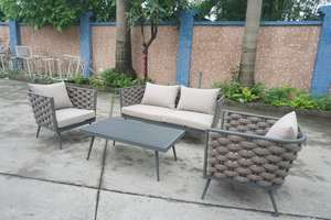 Giải Trí Modular Vườn Ngoài Trời Patio PE <span class=keywords><strong>Wicker</strong></span> Mây Sofa Của Khung Nhôm Sản Xuất Tại Trung Quốc Nhà Cung Cấp - Product Image 5