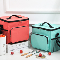 Sac isotherme personnalisé de grande capacité 600D avec motif de lettres, étanche, isolé, à panneau solaire, fermeture éclair, imperméable