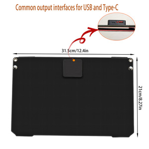 Cargador Solar Plegable Monocristalino de 40W |   Banco de Energía Portátil USB para Laptop y Teléfono - Product Image 1
