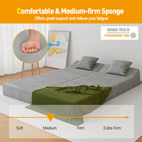 Ensemble de canapés modulaires Saien Corner avec revêtement en micro-suède, emballage compressé, pour appartement et usage commercial