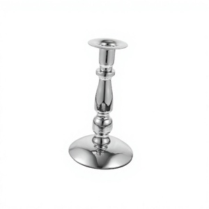 Hot Selling Silver <b>Candle</b> Holder Decorative <b>Candle</b> Holder With Shiny Polished for Home Wedding Parties Decor - Product Image 1