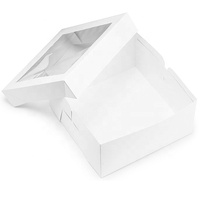 Vente en gros de grandes boîtes à gâteaux 8 10 12 pouces de haute qualité avec fenêtre boîtes à gâteaux de mariage en papier pour la fête de la nourriture en vrac