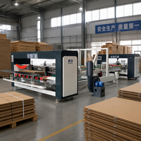 Machine de formage et de clouage de cartons ondulés entièrement automatique à haute efficacité avec roulement pour assemblage rapide de boîtes ondulées en plastique