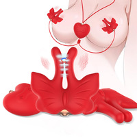 V49 Schmetterlings-Nippelklemmen Saugstimulation Tragbare Erwachsenen-Sexspielzeuge für Paare zur weiblichen Masturbation und Spaß im Schlafzimmer