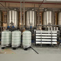 Système de filtration par osmose inverse industriel 10 TPH en acier inoxydable 304, certifié ISO9001 CE, pour l'alimentation en eau des chaudières de l'industrie textile, compatible avec les systèmes de contrôle PLC