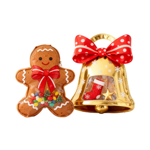 Custom <b>Christmas</b> Design Kids <b>Gift</b> Sweets Packaging Moisture Proof Plastic Stand up Pouch <b>Bags</b> with Zipper <b>for</b> Chewing Gum Jelly - Product Image 1