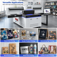 NEWIN I3200 Ricoh/ I3200 Printer Inkjet UV Flatbed Otomatis Kecepatan Tinggi PVC/Kaca/Kayu/Plastik/Akrilik-Label/Kartu Kustom