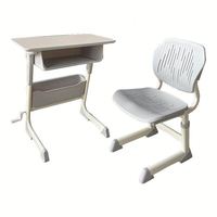 Bureau d'école réglable en hauteur à livraison rapide, prêt à être expédié, table et chaise pour école primaire, garantie incluse, ensemble bureau et chaise pour enfants