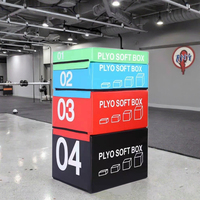Cajas Pliométricas de PVC de Alta Calidad para Ejercicios de Salto, Juego de 3 en 1 para Entrenamiento Físico, Caja de Salto de Espuma para Gimnasio