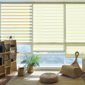 Persianas Coreanas Zebra Edición Romance, Cortinas Enrollables Automáticas Motorizadas Personalizadas para Día y Noche, Cortinas Modernas para Ventanas - Product Image 3