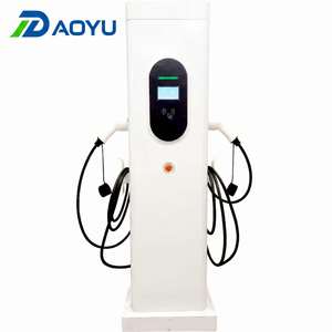 High Power 44kW Dual 22kW Floor-mounted EV Charger <b>3</b>-Phase Type 2 GBT OCPP 1.6J Smart APP <b>Charging</b> Station for Mall & Hotel - Product Image 3