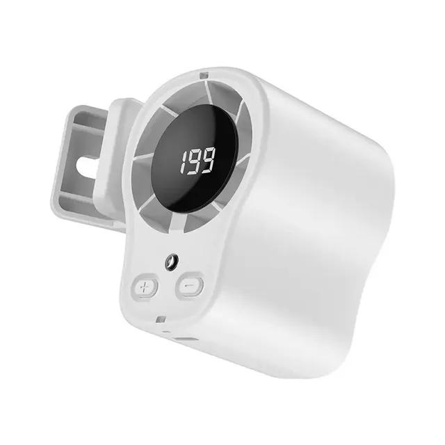 2026 New Neck Hanging Fan T511 Portable Handheld Bladeless Clip-On Fan 199 Speed Adjustable High Wind Speed Long Lasting Battery