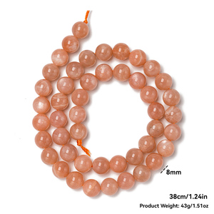 Haute qualité 8mm pierres précieuses en vrac naturel rond Calcite Sunstone grenat <span class=keywords><strong>Malachite</strong></span> Amazonite pierre perles brin pour la fabrication <span class=keywords><strong>de</strong></span> bijoux - Product Image 4