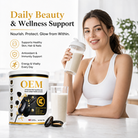 Collagène marin en poudre OEM, peptides, CoQ10, complexe de vitamines B, haute teneur en protéines, fibres, complément beauté pour la peau, les cheveux, les ongles et le soutien articulaire