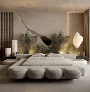 Set <span class=keywords><strong>Letto</strong></span> <span class=keywords><strong>Matrimoniale</strong></span> Moderno di Lusso Imbottito con Struttura in Legno, Disponibile in Pelle e <span class=keywords><strong>Tessuto</strong></span>, con Contenitore, Misure King e Queen - Product Image 1