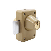 OEM Serrure de porte à jante cylindrique en laiton Clé en acier étanche pour portail extérieur en bois Verrou De Porte Loquet Rotatif De Porte Loquet
