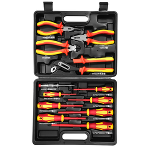 Multifunctional Auto Repair VDE 1000V Insulated Tool Box 12 PCS Full <b>Set</b> Carbon Steel Screwdriver and Hand Tools for Car Repair - Product Image 2