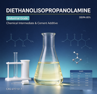 Diéthanolisopropanolamine (DEIPA) de haute pureté, produit chimique industriel, additif pour ciment, diéthanolisopropanolamine pour le broyage du ciment