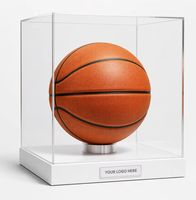 Vitrine de collection pour ballons de football et de basketball en plexiglas acrylique
