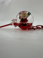 Porte-clés en acrylique PVC de la série de Noël, Père Noël, Bonhomme de neige, Renne, Sapin de Noël, avec liquide flottant et sable mouvant, pour cadeau