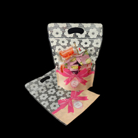 Sac portable personnalisé transparent refermable pour cadeau de collation. Sac zip-lock portable en plastique avec votre propre logo