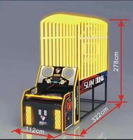 Machine de basket-ball de luxe à monnayeur, jeu de tir au panier, équipement de divertissement Superfun Sport Amusement, 1 an, version anglaise