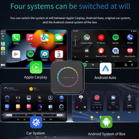 BoYi 3 4GB+64GB AI CarPlay Box con Metal y Vidrio Gris, WiFi 5GHz, Android Auto, Cableado/Bluetooth, Iluminación LED, 1 Año de Garantía