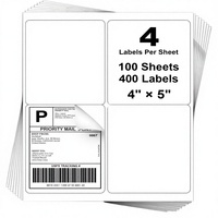 Feuilles d'étiquettes autocollantes en vinyle blanc mat imperméable de qualité supérieure recyclables A4, papier autocollant OLANTAI pour étiquettes d'expédition