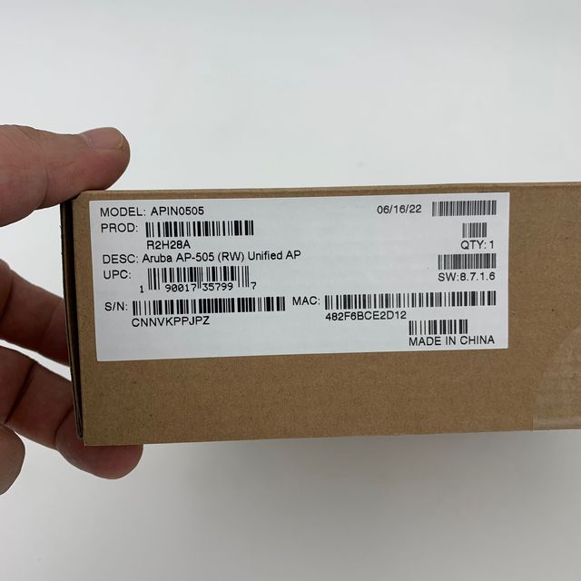 Original New HPE Aruba R2H28A AP-505 WiFi 6 Dual Band 802.11ax Indoor Wireless Access Point in Stock